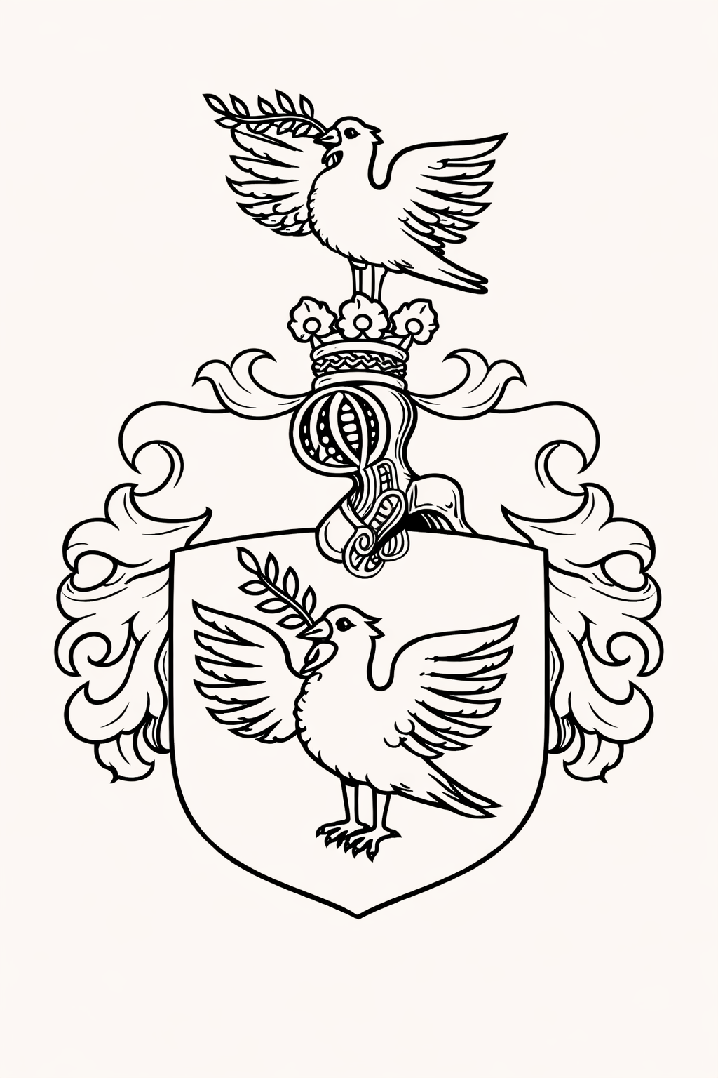 erb představuje rekonstrukci znaku Andrease Sarlaye de Hatna na základě dochované pečeti z 18. století.