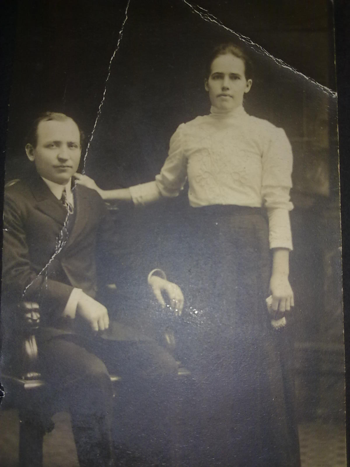 Jan Sochor (1887-1965) a manželka Marie, roz. Žíšková (1891-1972)